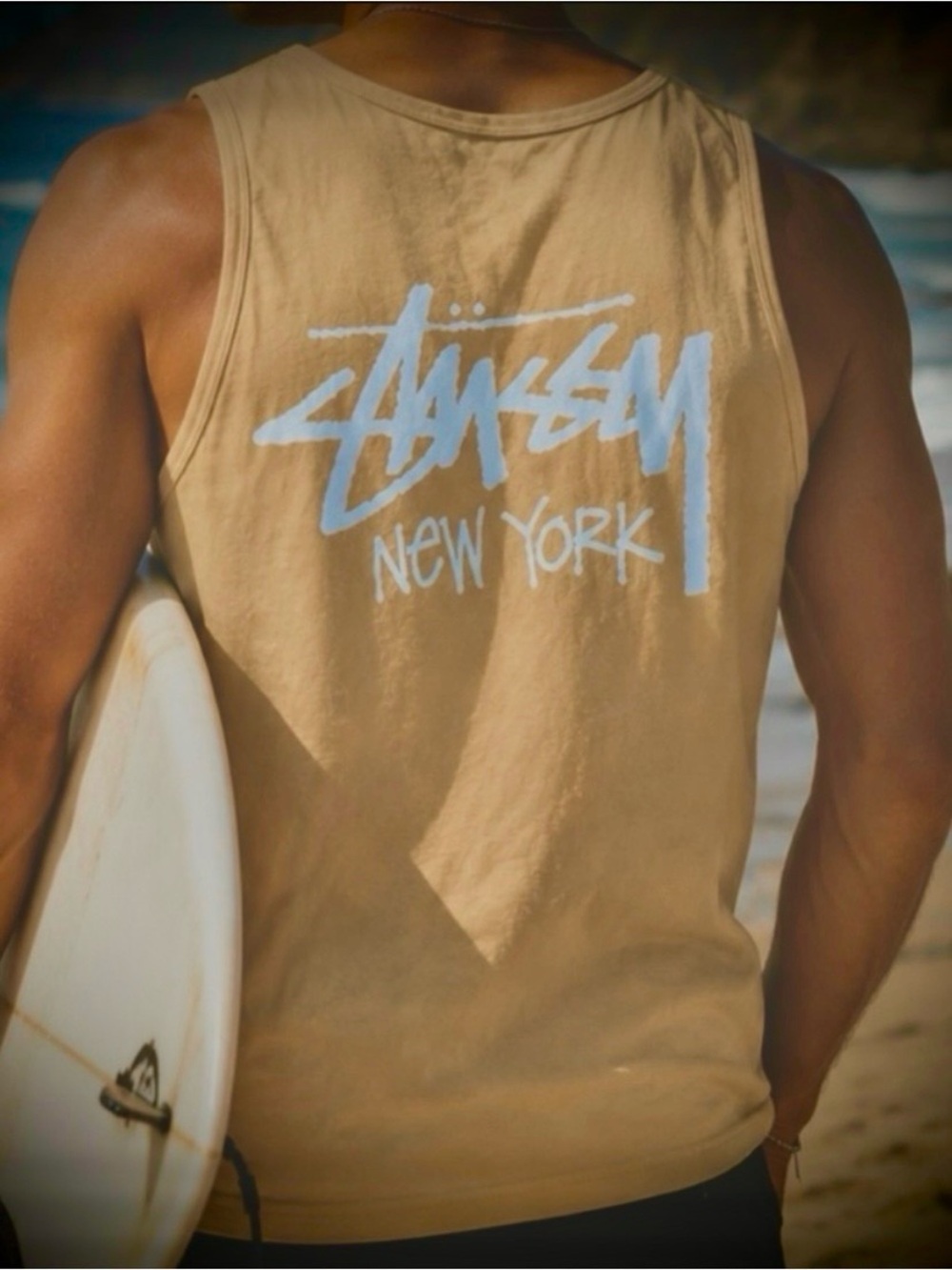 🆕 STUSSY New York Chapter Unisex Tank Top Muscle Tee